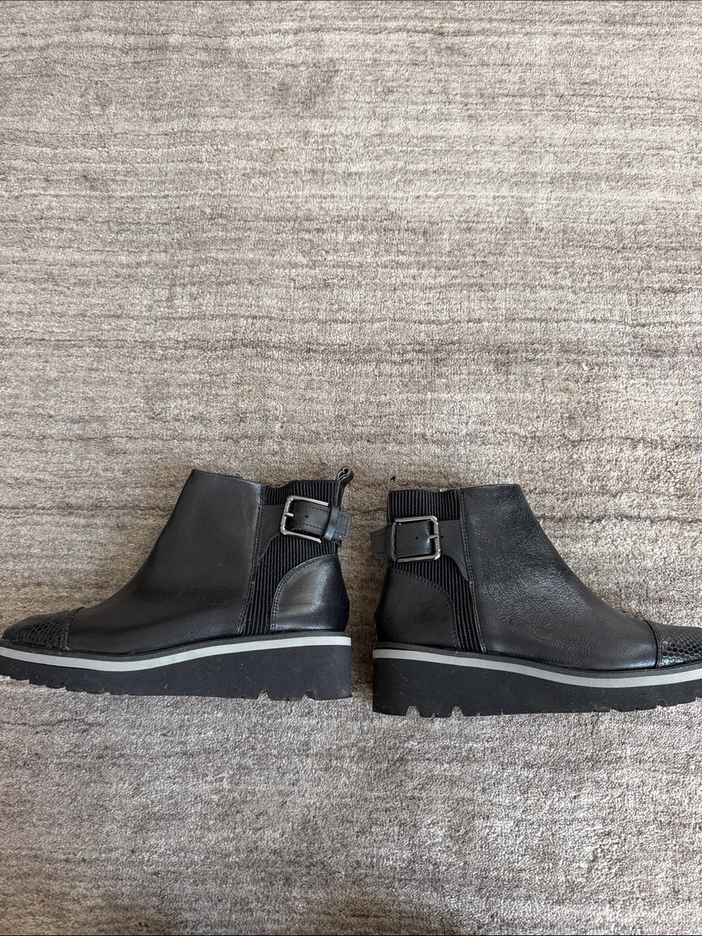 Donald Pliner Black Leather Boots